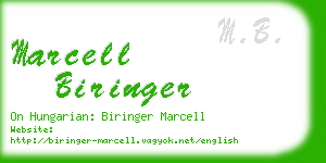 marcell biringer business card